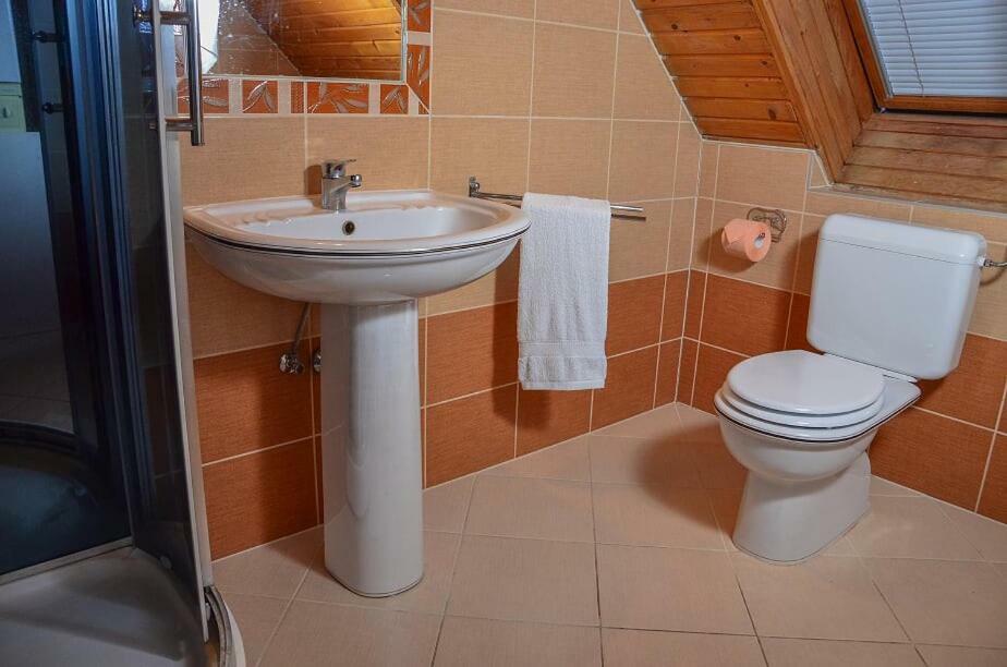 Erzsebet Vendeghaz Es Apartman ไฮจ์ดุสโซบอสโล ภายนอก รูปภาพ